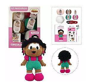 KIT AMIGURUMI TURMA DA MÔNICA COR 4 MILENA