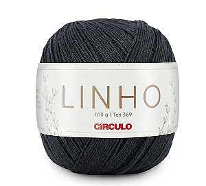 FIO LINHO 100 GR COR 8990 PRETO CÍRCULO