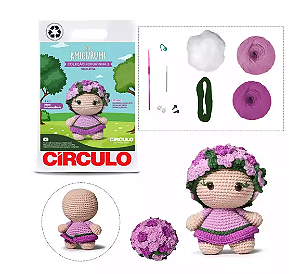Kit Amigurumi Coleção Fofurinha cor 5 Violeta