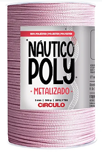 FIO NÁUTICO POLY METALIZADO 5MM COR 3144 FLORATTA 500G COM 177 MTS