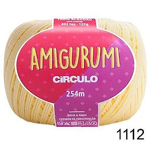 LINHA AMIGURUMI 125 G COR 1112 CREME