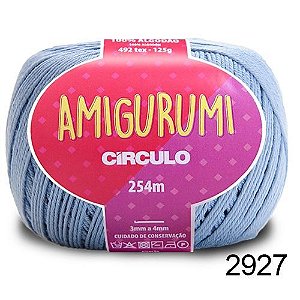 LINHA AMIGURUMI 125 G COR 2927 AQUARIO AZUL