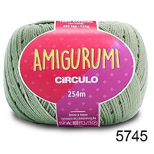 LINHA AMIGURUMI 125 G COR 5745 EUCALIPTO VERDE