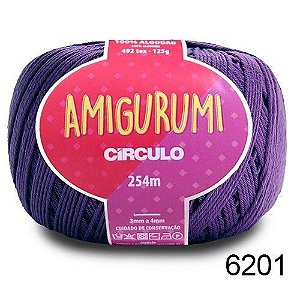 LINHA AMIGURUMI 125 G COR 6201 TECNO ROXO