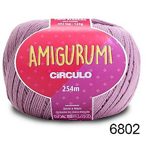 LINHA AMIGURUMI 125 G COR 6802 MALVA LILÁS