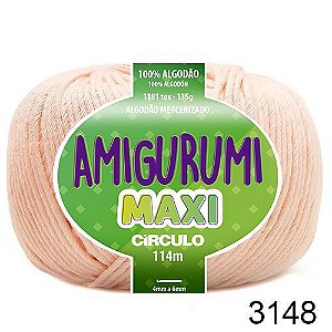 FIO AMIGURUMI MAXI 135 GR 114 MTS COR 3148 MACADÂMIA BEGE