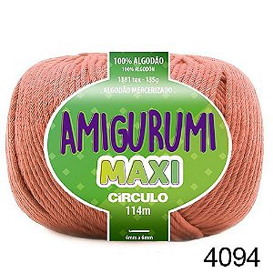 FIO AMIGURUMI MAXI 135 GR 114 MTS COR 4094 CETIM ROSÊ