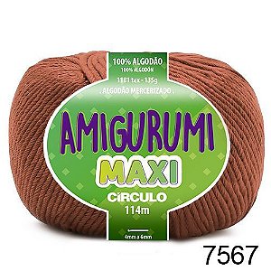 FIO AMIGURUMI MAXI 135 GR 114 MTS COR 7567 CACAU