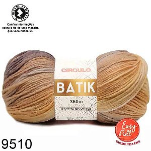 FIO BATIK CIRCULO 100G COR 9510 ARTICO CINZA BEGE