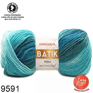 FIO BATIK CIRCULO 100G COR 9591 ILHAS GREGAS