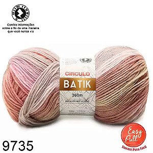 FIO BATIK CIRCULO 100G COR 9735 MESCLA AGUA CHEIRO