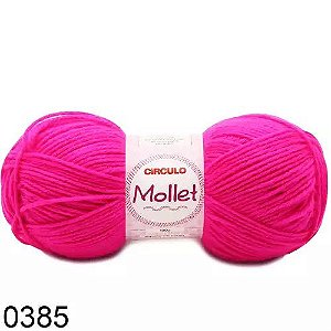 FIO MOLLET CIRCULO COR 0385 PINK 100 G