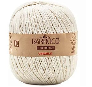 BARBANTE BARROCO N10 NATURAL COR 0020 474 MTS