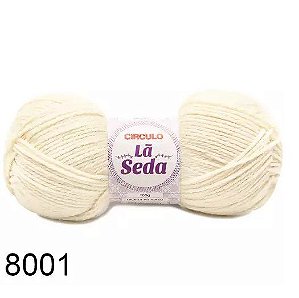 LÃ SEDA CIRCULO COR 8001 BRANCO 100 G