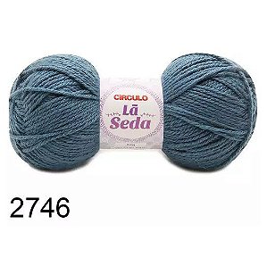 LÃ SEDA CIRCULO COR 2746 ANIL PROFUNDO 100 G