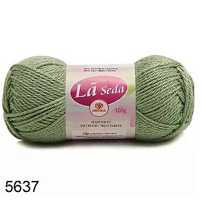 LÃ SEDA CIRCULO COR 5637 MUSGO VERDE 100 G