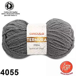 FIO TERNURA 230 M CIRCULO COR 4055 CINZA