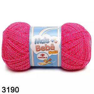 FIO MAIS BEBÊ SOFT 100G COR 3190 PINK