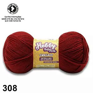 FIO HOBBY BABY KIDS 250 MTS 100 GR COR 308 CIRCULO