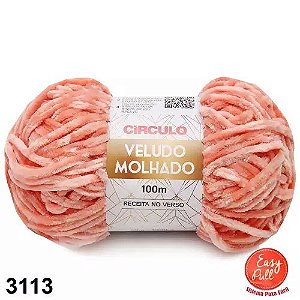 FIO VELUDO MOLHADO 100 MTS CIRCULO COR 3113 NECTARINA