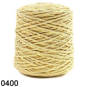 BARBANTE SPESSO 1 KG 4x24 FIOS COR 400 AMARELO BEBÊ EUROROMA