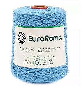 BARBANTE EUROROMA 600 GR FIO 6 COR 901 AZUL PISCINA 610 METROS