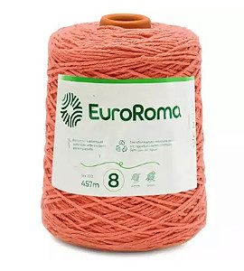 BARBANTE EUROROMA 600 GR FIO 8 COR 750 LARANJA 457 METROS