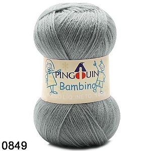 FIO BAMBINO PINGOUIN 100 gr COR 849 PLATINA