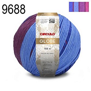 FIO GLOBE 200 GR COR 9688 LISTRA MARAVILHA