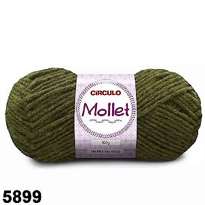 FIO MOLLET CIRCULO COR 5899 PANTANAL - FIBRA NEGRA 100 GR