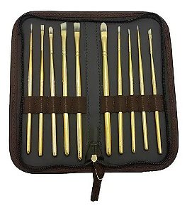 KIT PINCEL LINHA GOLD REF 517 10 PINCEIS CONDOR