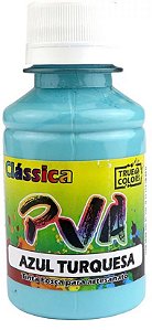 TINTA PVA FOSCO TRUE COLORS COR 7241-NOVO AZUL TURQUESA 100 ML