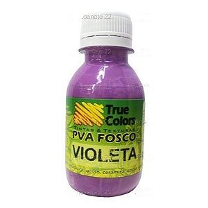 TINTA PVA FOSCO TRUE COLORS VIOLETA 100 ML