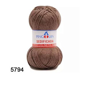 LÃ SEDIFICADA PINGOUIN 100 GR COR 5794 MARROM HIERRO