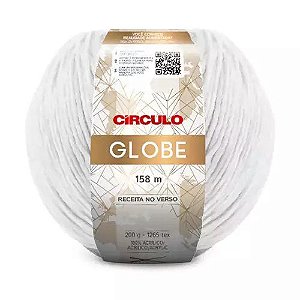 FIO GLOBE 200 GR COR 8001 LISA BRANCO