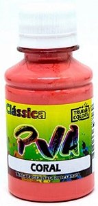 TINTA PVA FOSCO TRUE COLORS CORAL 100 ML