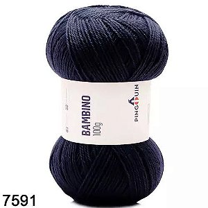 FIO BAMBINO PINGOUIN 100 gr COR 7591 MARINHO