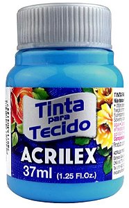 TINTA PARA TECIDO ACRILEX AZUL CELESTE 37 ML