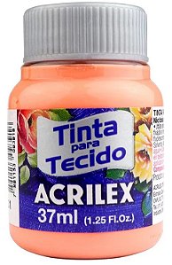 TINTA PARA TECIDO ACRILEX PAPAYA 37 ML