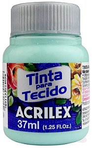 TINTA PARA TECIDO ACRILEX VERDE BEBE 37 ML