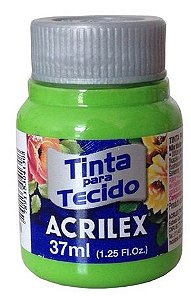 TINTA PARA TECIDO ACRILEX VERDE FOLHA 37 ML