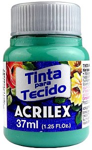 TINTA PARA TECIDO ACRILEX VERDE MAR 37 ML