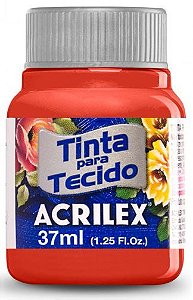 TINTA PARA TECIDO ACRILEX VERMELHO ESCARLATE 37 ML