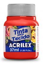 TINTA PARA TECIDO ACRILEX VERMELHO NATAL 37 ML