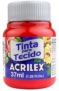 TINTA PARA TECIDO ACRILEX VERMELHO TOMATE 37 ML