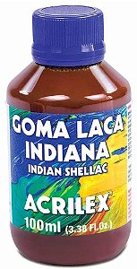GOMA LACA INDIANA ACRILEX 100 ML ARABIC GUM VARNISH