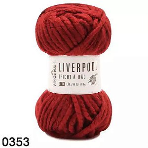 FIO LIVERPOOL 100 GR COR 353 CEREJA PINGOUIN