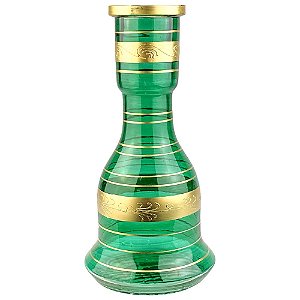 Vaso ZH Sino Stripes Gold 30cm - Verde