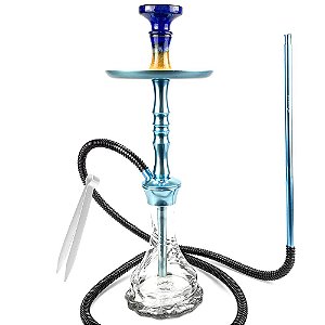 Narguile Mahalla Hookah Hype - Azul/Twist Clear