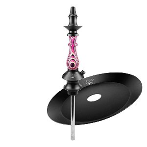 Kit Stem Narguile Regal Prince Diamond Purple Candy + Prato Regal Tray Black